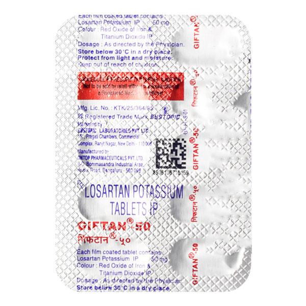 Giftan 50mg Tablet 10'S