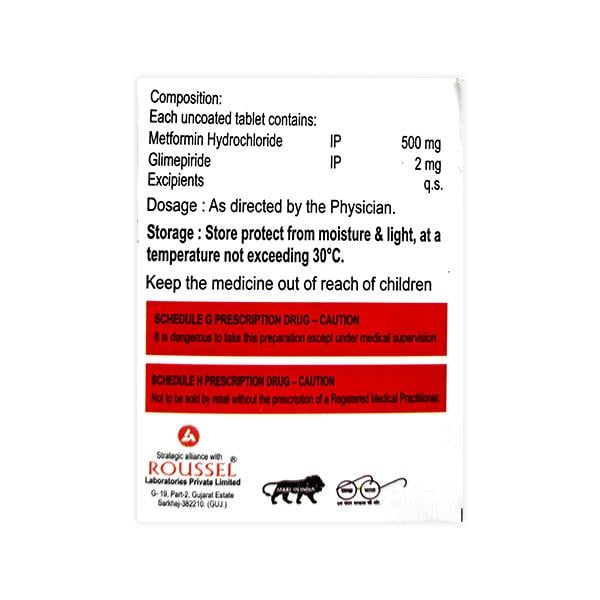 GLIMIP MF 2 Tablet 10's