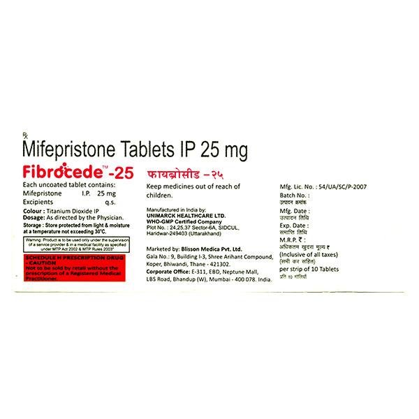 FIBROCEDE 25mg Tablet 10's