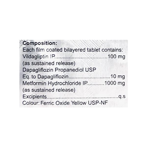 GLUVILDA DM 10/1000 Tablet 10's