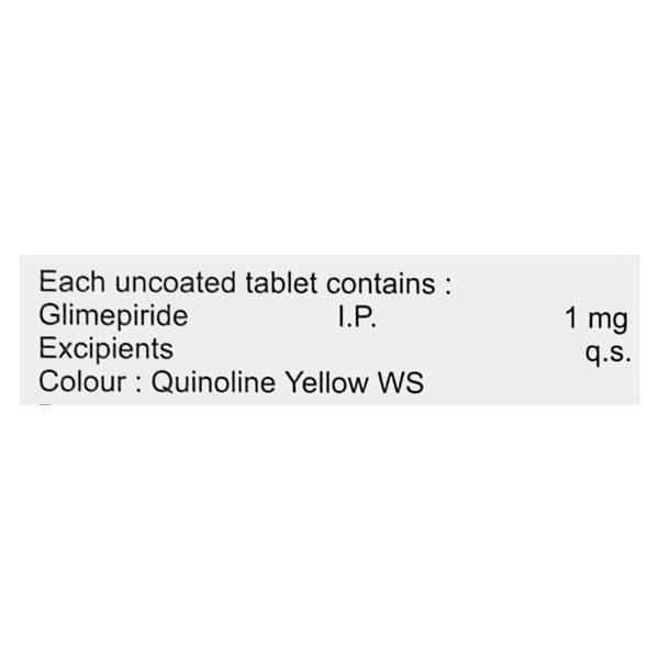 Glimicure 1mg Tablet 10'S