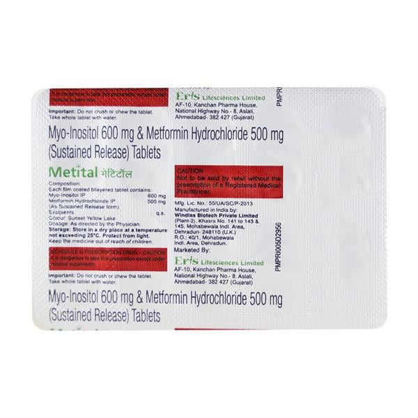 Metital Tablet 10'S