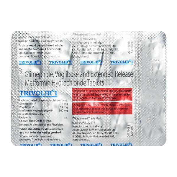 Trivolib 1mg Tablet 10'S