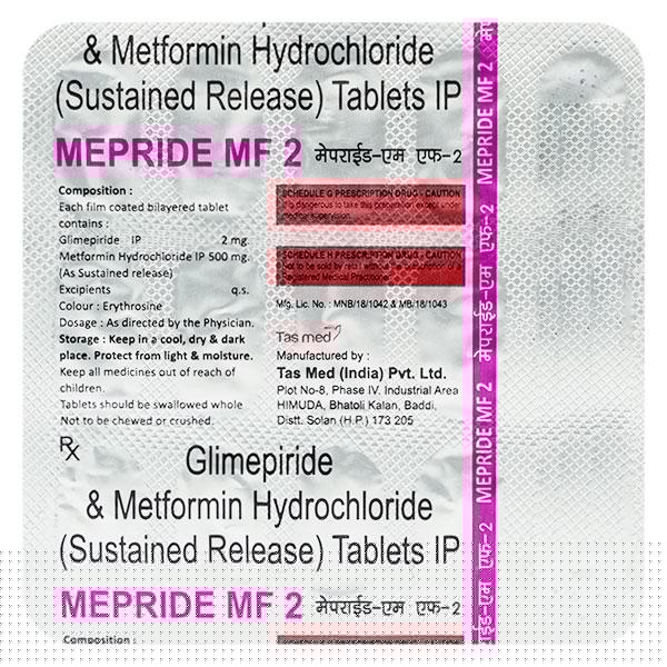 MEPRIDE MF 2mg Tablet 15's