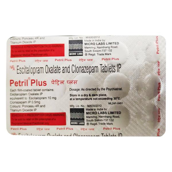 PETRIL PLUS Tablet 15's