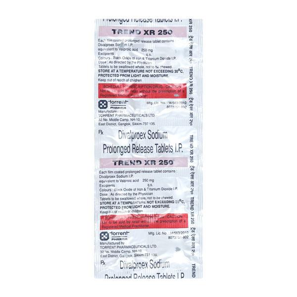 Trend XR 250mg Tablet 10'S