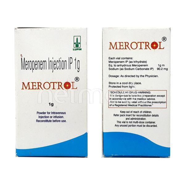 Merotrol 1gm Injection 1's