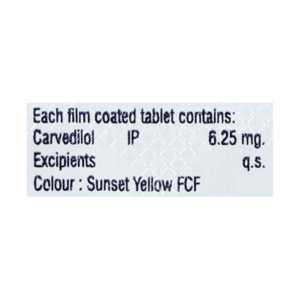 CARDICEF 6.25 Tablet 10's