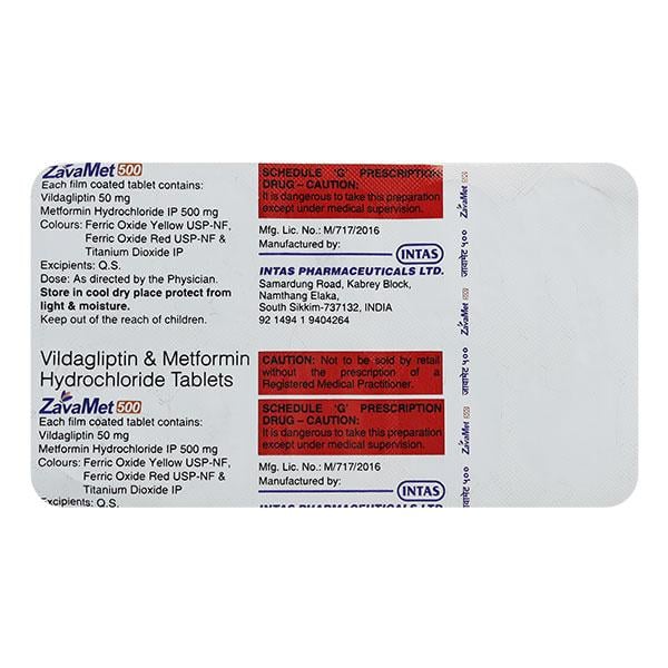 ZAVAMET 500 Tablet 10's