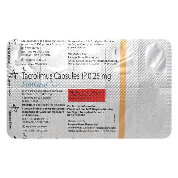 Pangraf 0.25mg Capsule 10'S