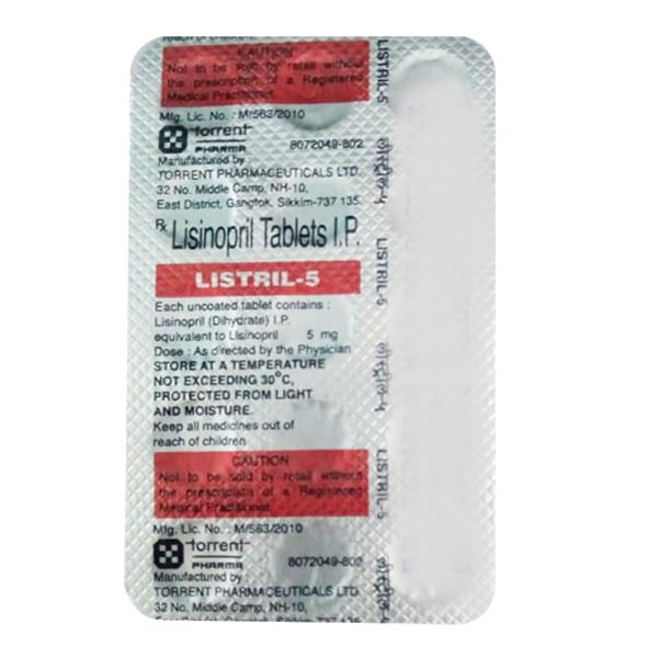 Listril 5mg Tablet 15'S