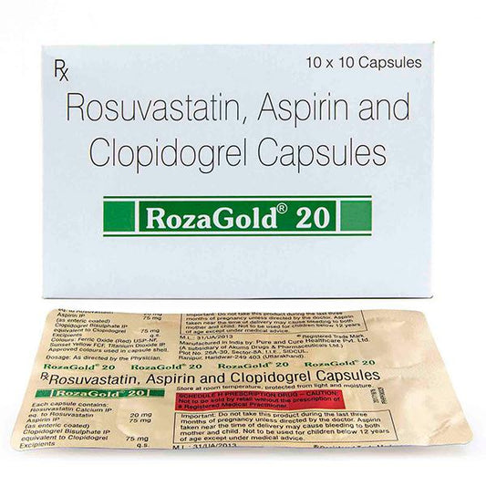 Rozagold 20mg Capsule 10'S