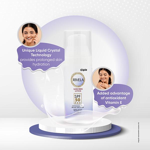 Rivela SPF 50 Sunscreen Lotion 50ml