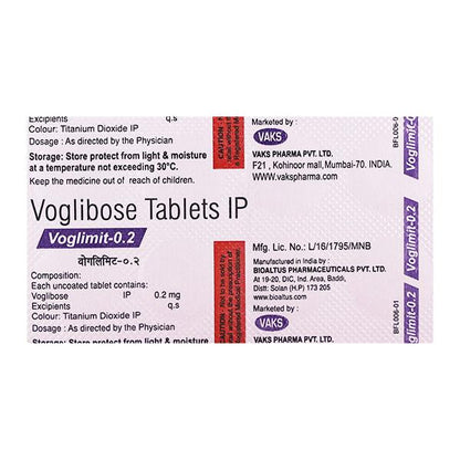 VOGLIMIT 0.2mg Tablet 10's