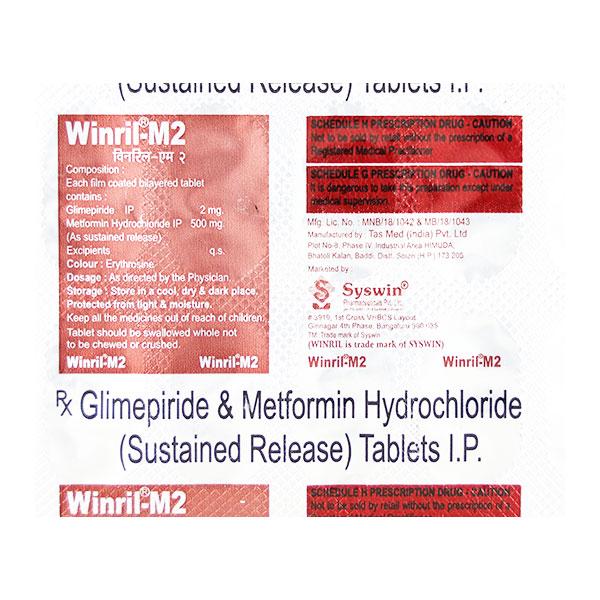 WINRIL M 2mg Tablet 10's