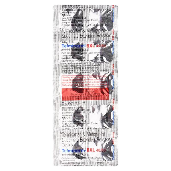 Telminorm Bxl 40/50mg Tablet 10'S