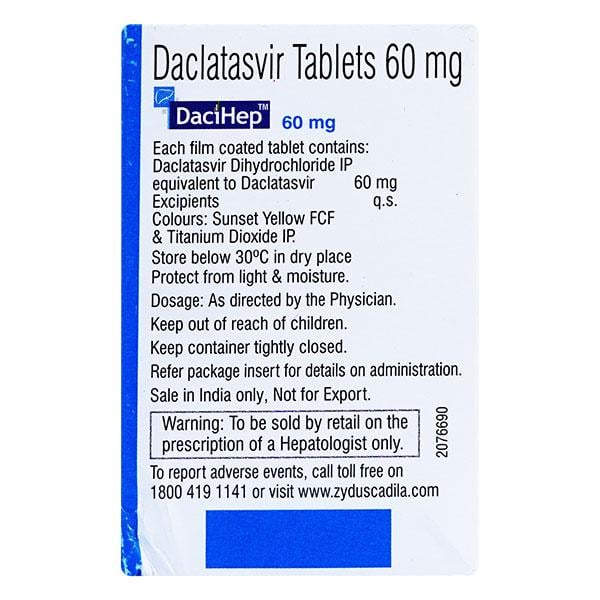 Dacihep 60mg Tablet 28'S