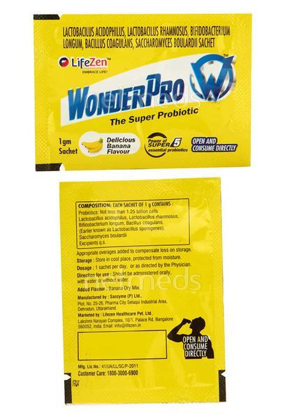 Wonderpro Banana Flavour 1gm Sachet 1's