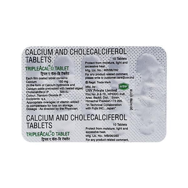 Triple A Cal D Tablet 10'S