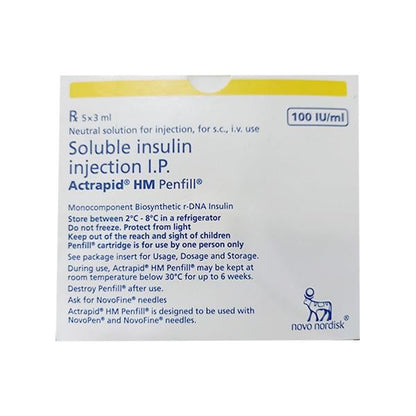Actrapid HM Penfill Cartridge 1X3ml