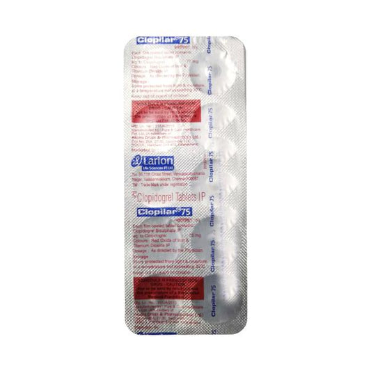 CLOPILAR 75mg Tablet 10's