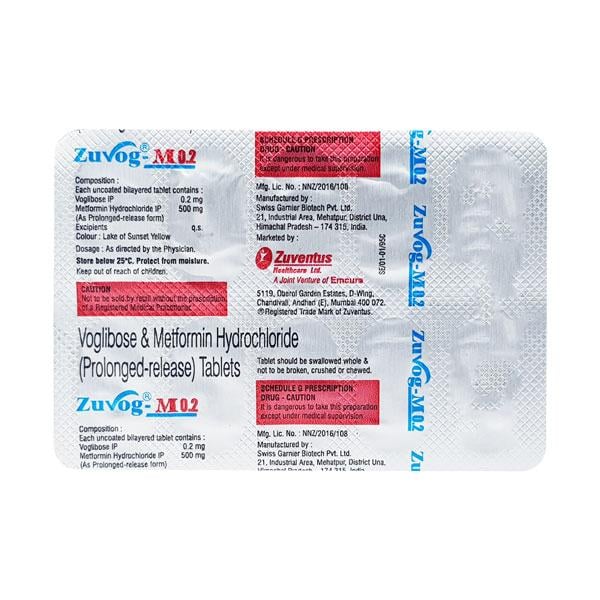 Zuvog M 0.2mg Tablet 10'S