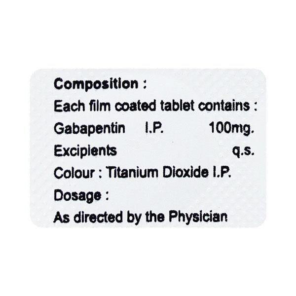GAPITAS 100MG TABLET 10'S