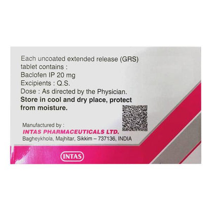 BACLOF OD 20 Tablet 15's