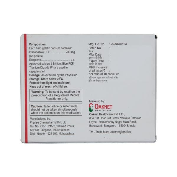 Flucos Itz 200mg Capsule 10'S