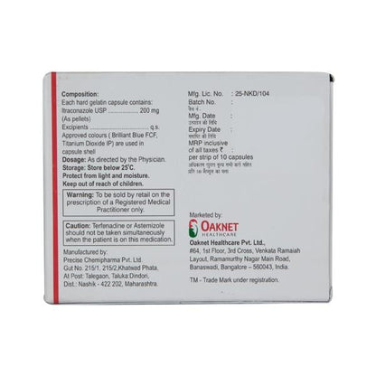 Flucos Itz 200mg Capsule 10'S