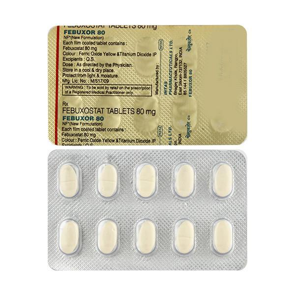 Febuxor 80mg Tablet 10'S