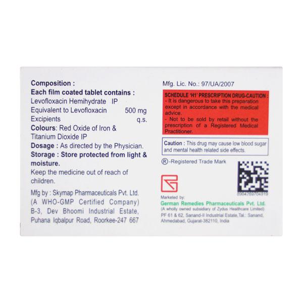 LEVOCHEM 500 Tablet 5's