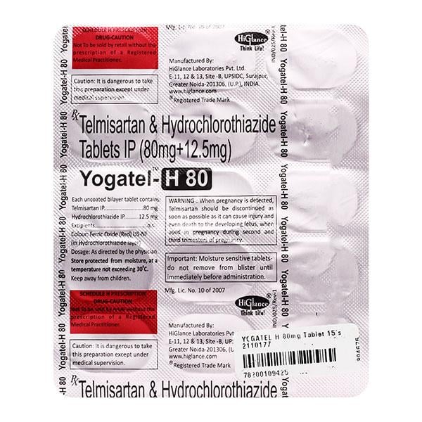 YOGATEL H 80mg Tablet 15's
