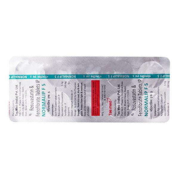 NORMALIP F 5/160mg Tablet 10's