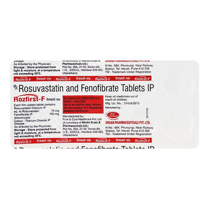 Rozfirst F 10/160mg Tablet 10'S