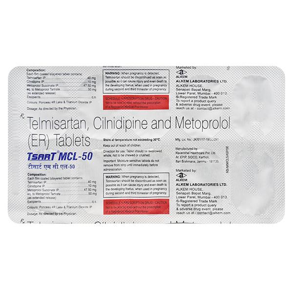 TSART MCL 50 Tablet 10's