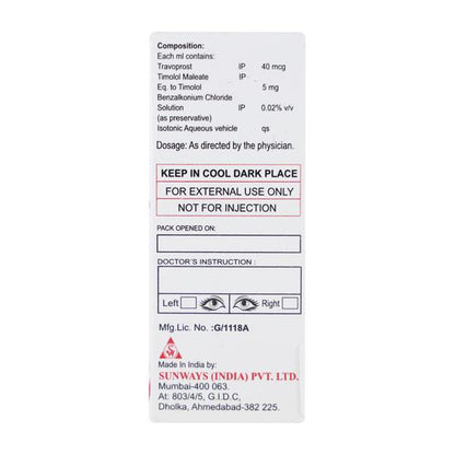 Travosun T Eye Drops 2.5ml
