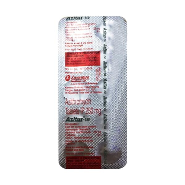 AZITUS 250 Tablet 10's