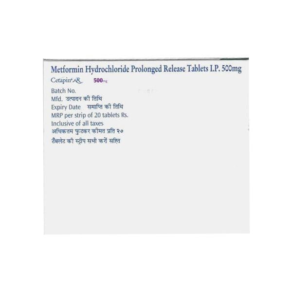 CETAPIN XR 500mg Tablet 20's