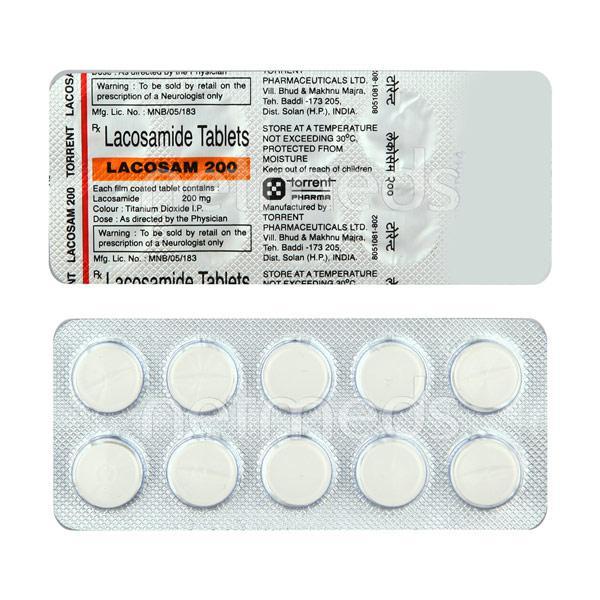 Lacosam 200mg Tablet 10'S