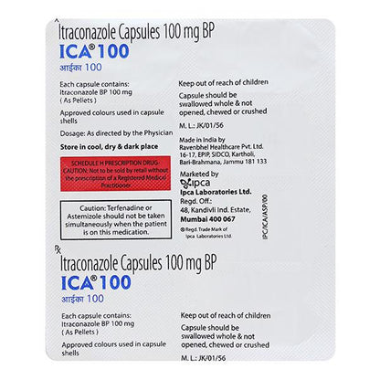 ICA 100mg Capsule 7's
