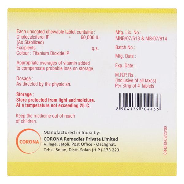 D3 HD Sugar Free Tablet 4'S