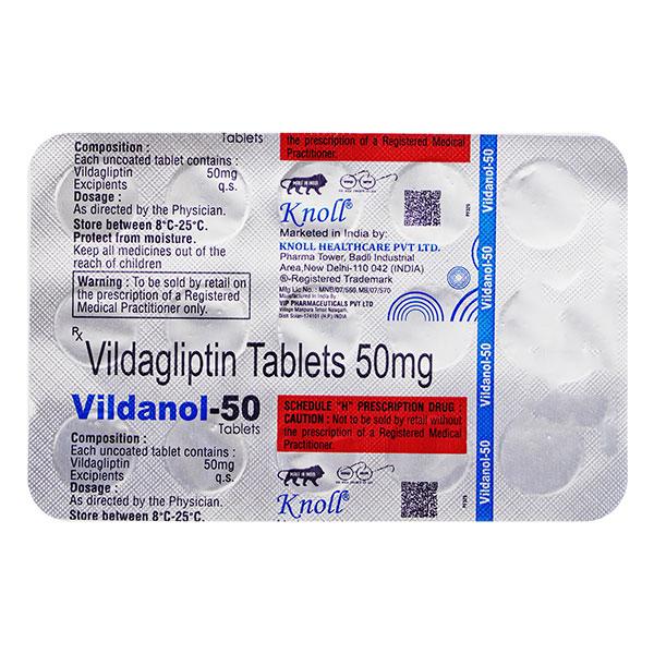 VILDANOL 50 Tablet 15's