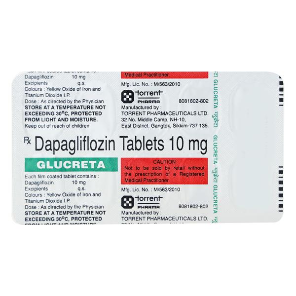 GLUCRETA 10mg Tablet 10's