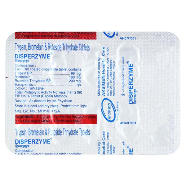 Disperzyme Tablet 10'S