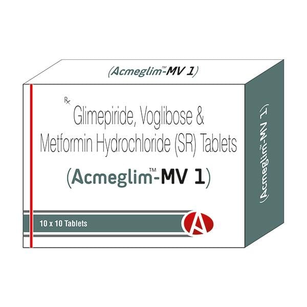 ACMEGLIM MV 1 Tablet 10's