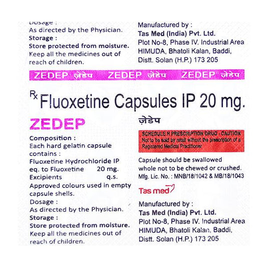 ZEDEP CAPSULE 10'S