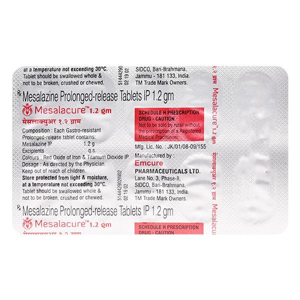 MESALACURE 1.2gm Tablet 10's