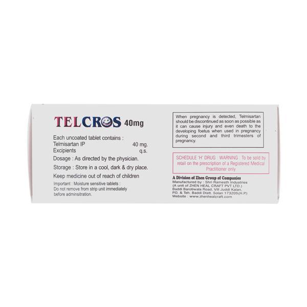 Telcros 40mg Tablet 10'S