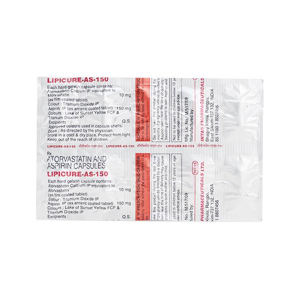 Lipicure AS 150mg Capsule 10'S